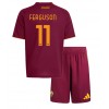 AS Roma Evan Ferguson #11 Hemmaställ Barn 2025-26 Korta ärmar (+ Korta byxor)